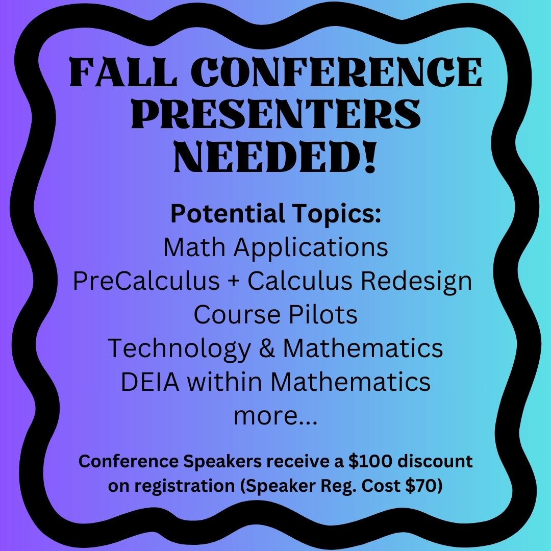 Speakers Needed for the Fall Conference